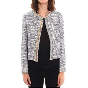 MAJE LAOS TWEED EMBELLISHED JACKET